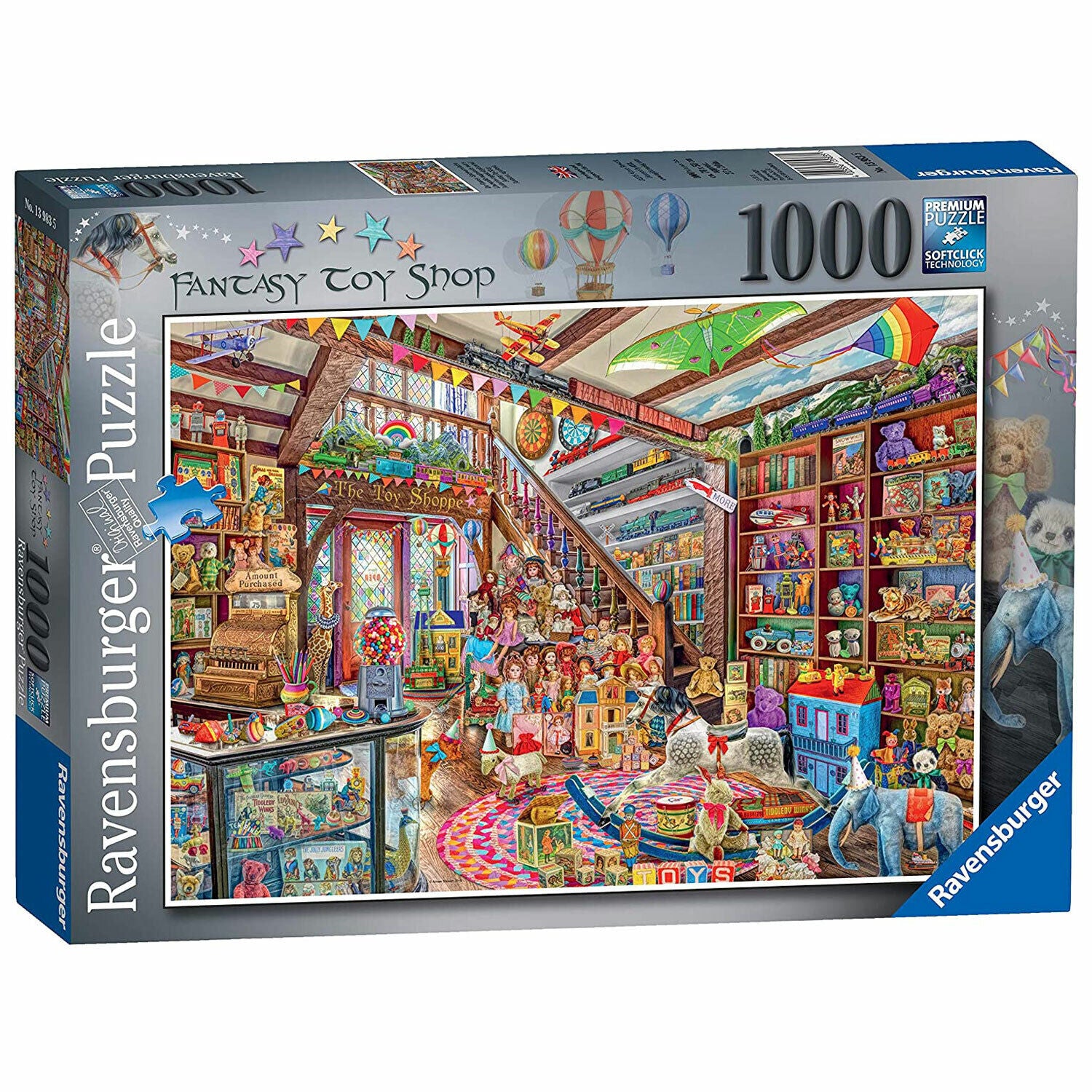 New Ravensburger Fantasy Toy Shop 1000 Piece Puzzle - Sealed Box