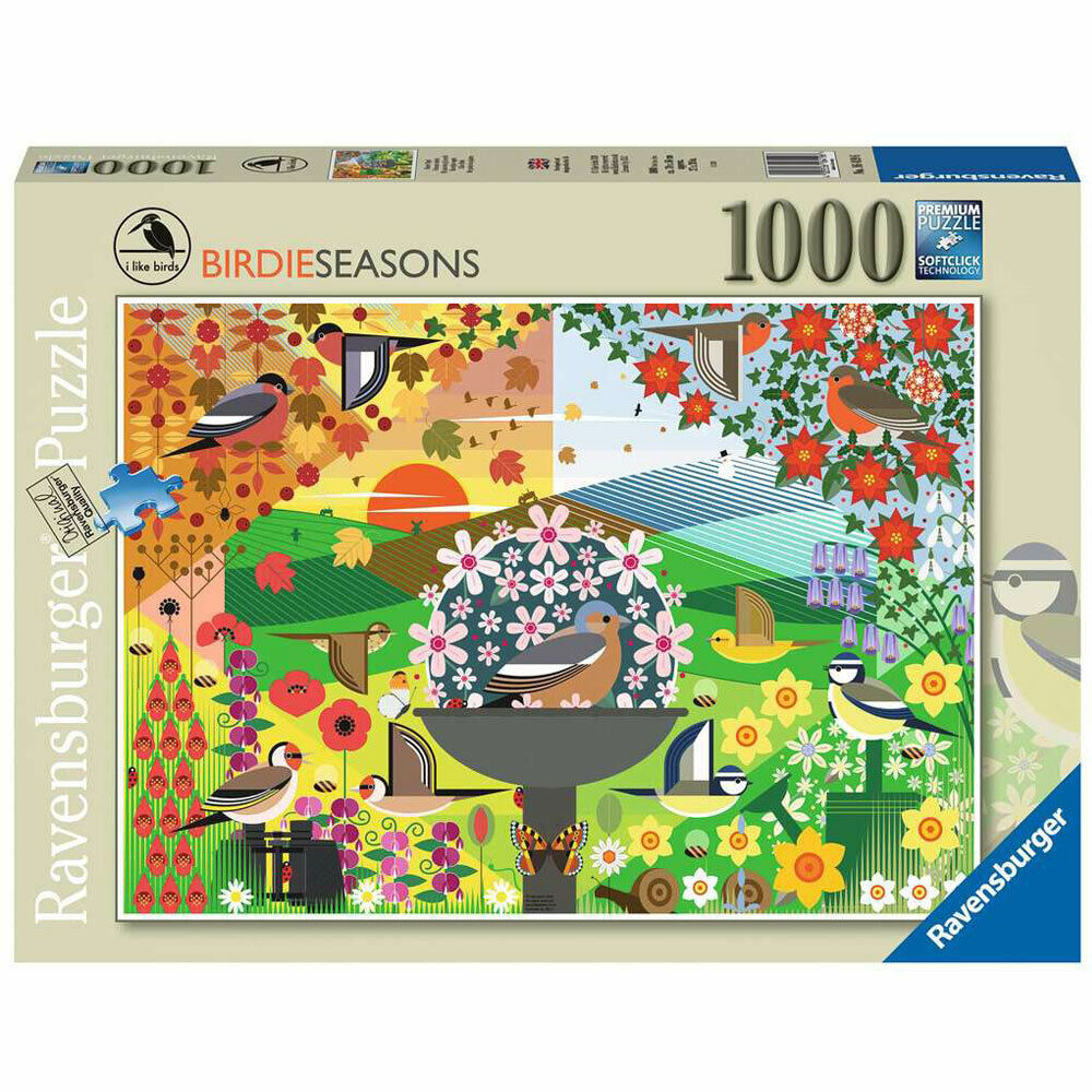 Ravensburger I Like Birds Birdie Seasons 1000 Piece Puzzle - Brand New!