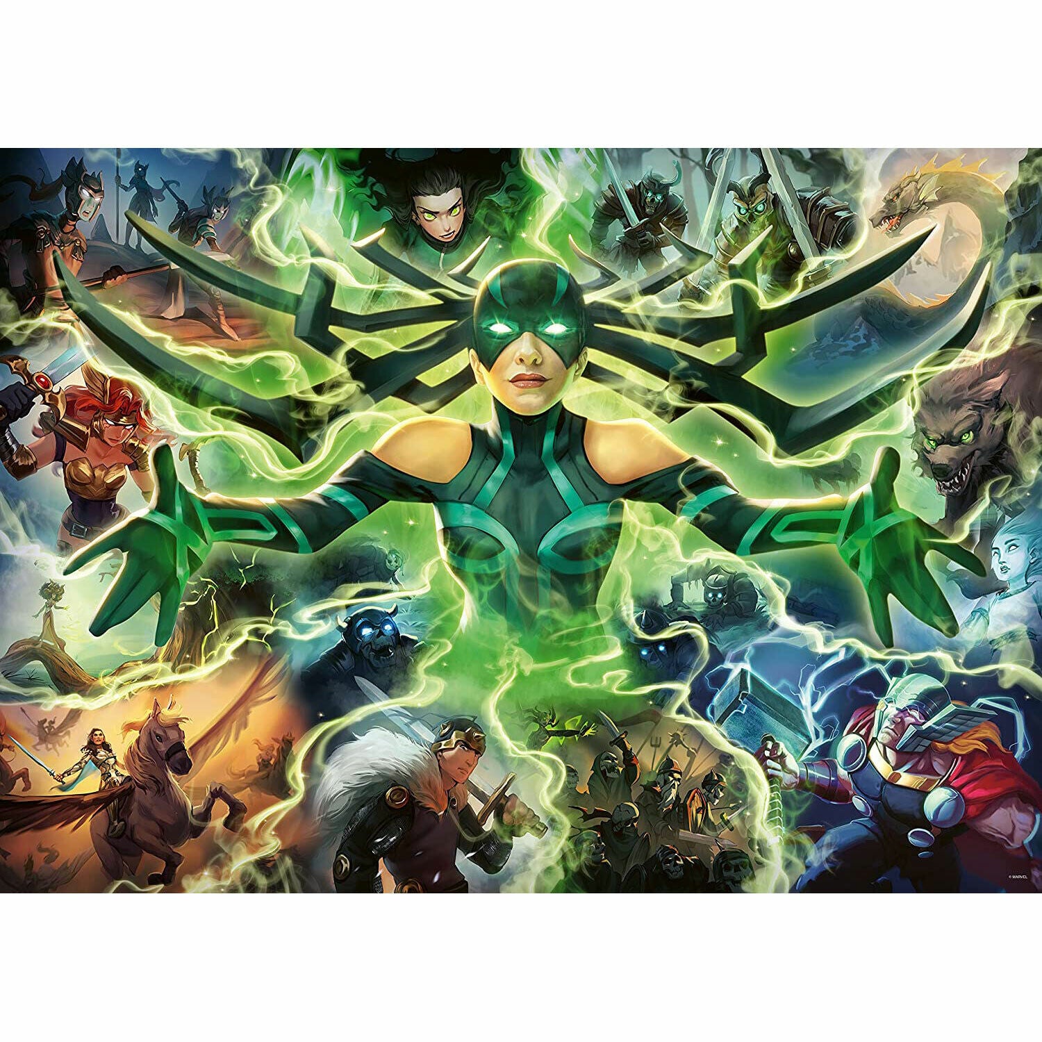 New Ravensburger Marvel Villainous Hela Puzzle - 1000 Pieces