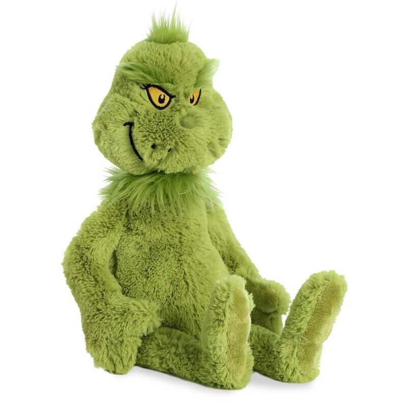 Brand New Dr Seuss The Grinch Large Plush by Aurora - Perfect Gift!