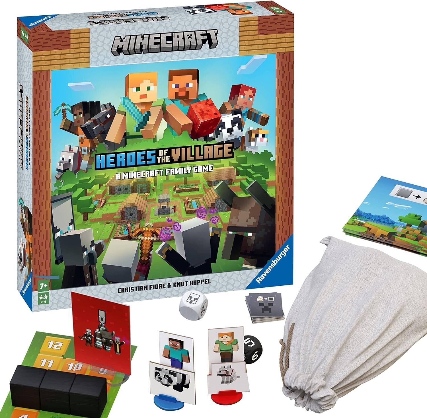 Ravensburger Minecraft Heroes of the Village Board Game for Kids Age 6 Years Up