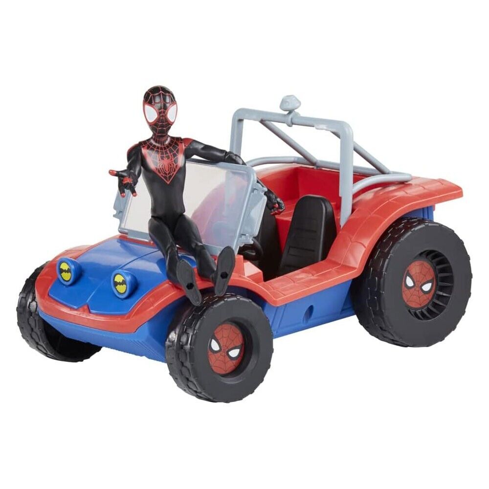 New Marvel Spider-Man Spider-Mobile & Miles Morales Figure Set