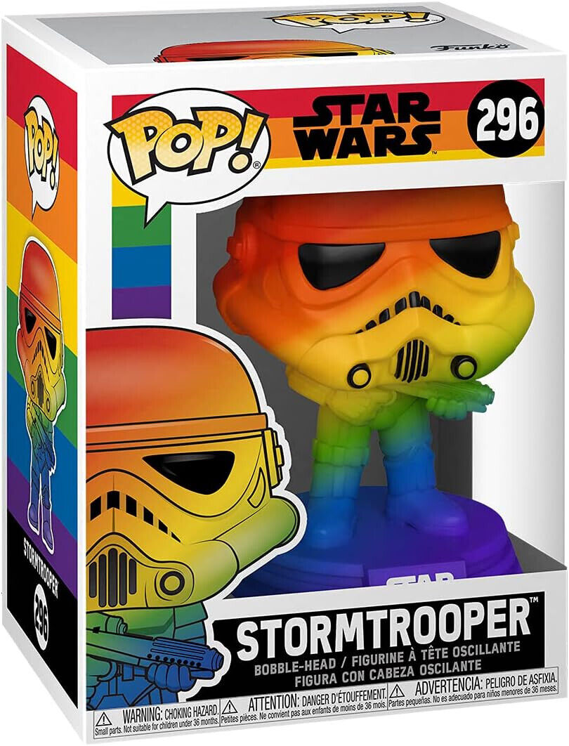 Funko Pop! Vinyl STORMTROOPER #296 Pride Star Wars Rainbow