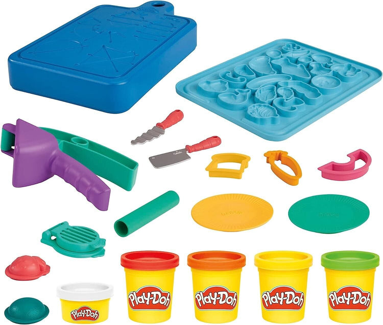 Play-Doh Little Chef Starter Set with 14 Play Kitchen Accessories, Preschool Toy