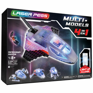 Laser Pegs Multi Models 4-in-1 Microhawk - Brand New in Box!