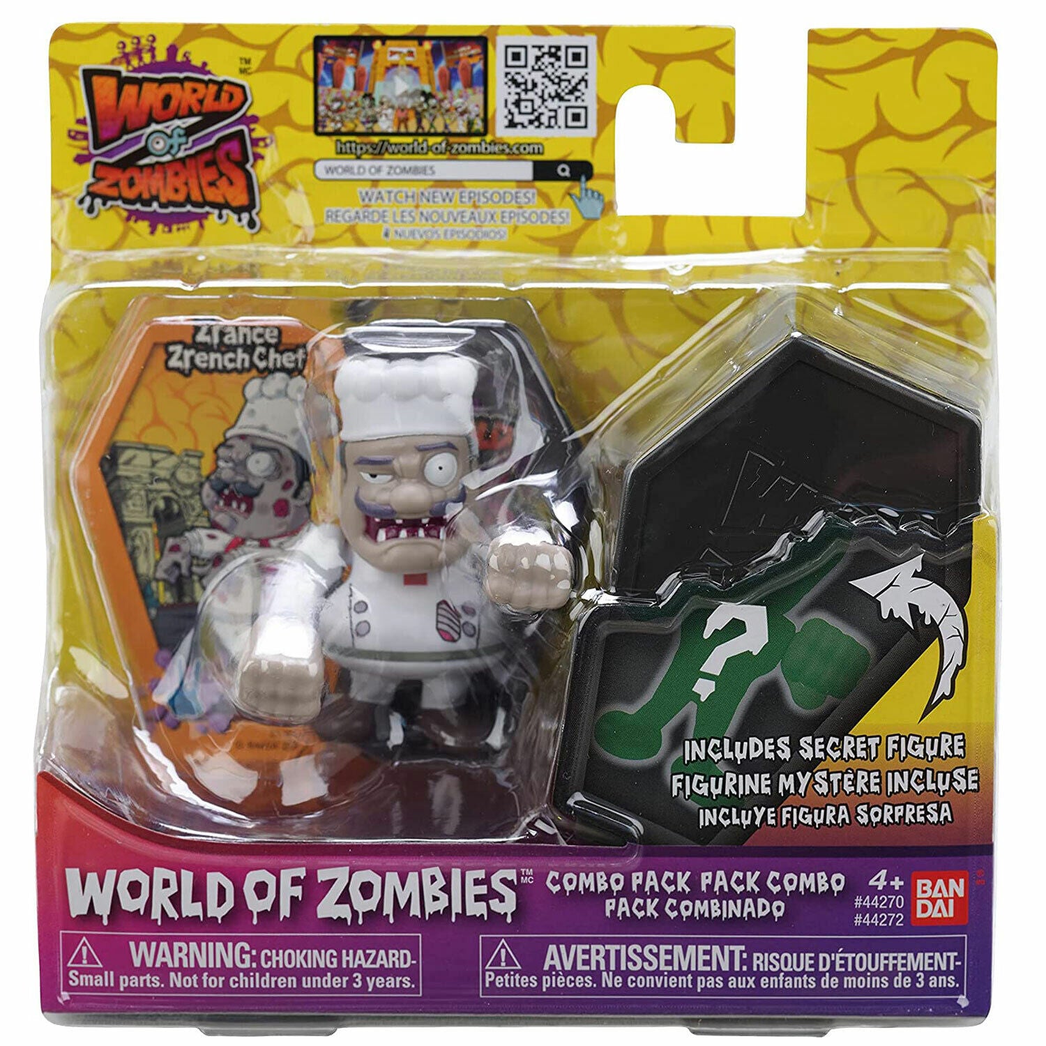 World of Zombies Zrance Zrench Chef 2-Pack - NEW!