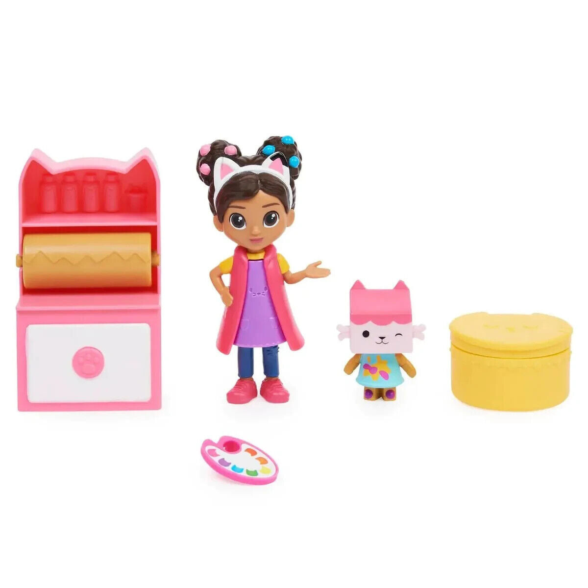 NEW Gabby's Dollhouse Art Studio Set w/ 2 Toy Figures - Creative Playtime Fun!