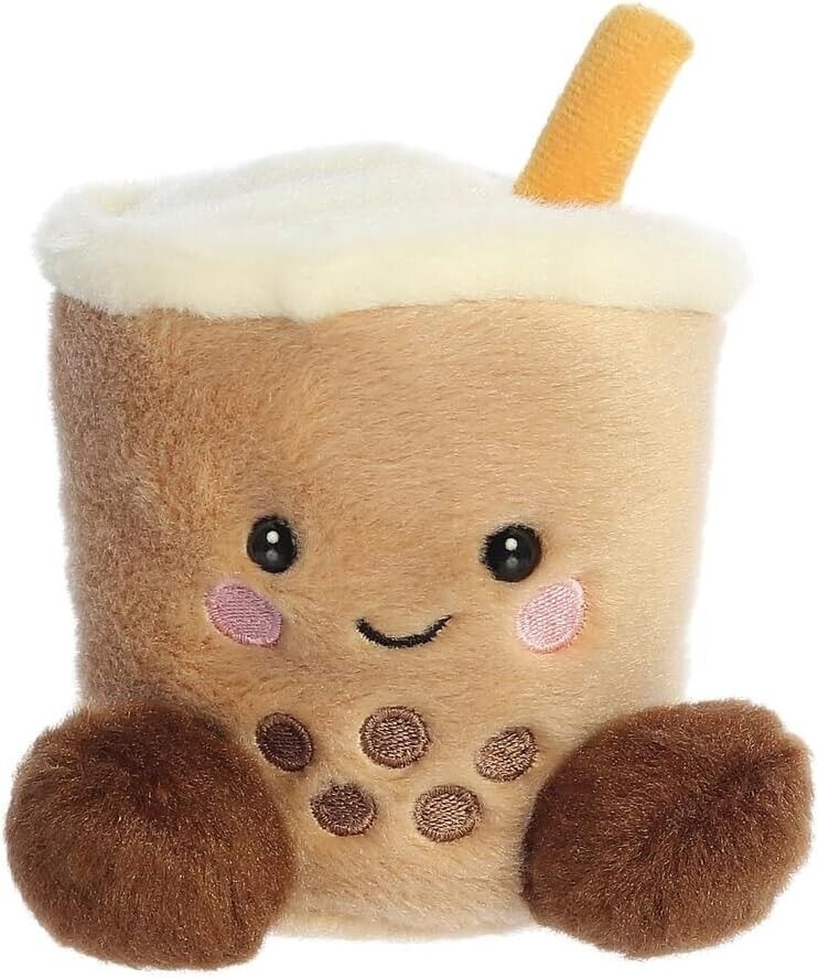 Aurora, 33687 Palm Pals Milky Tea Boba, 5In, Soft Toy, Brown