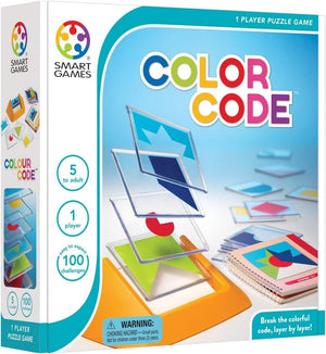 Smart Games - Colour Code, Puzzle Game with 100 Challenges, 5+ Years