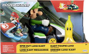 Brand New Mario Kart Spin Out Luigi Kart - Fast Shipping!