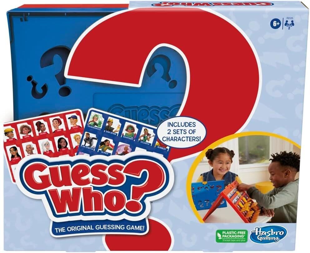 Guess Who? Original Guessing Board Game for Kids, Family Time Games for 2 Player