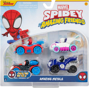 Marvel's Spidey and his Amazing Friends - Amazing Metals 4 Pack Includes SpideER