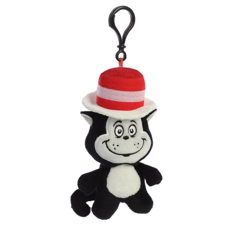 New Dr Seuss Cat In The Hat Plush Key Clip by Aurora - Cute & Collectible!