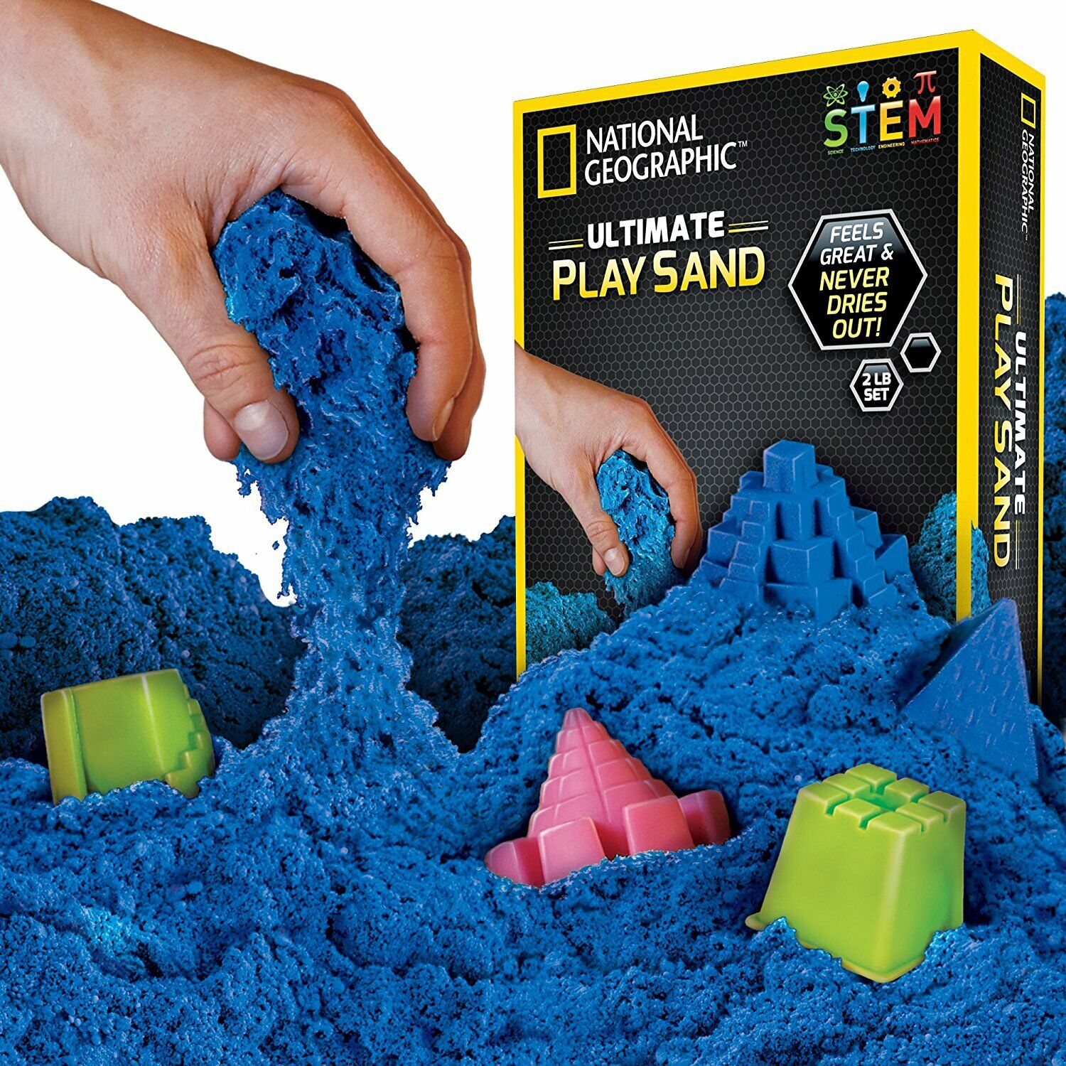 New National Geographic Blue Ultimate Play Sand - Fun for Kids!