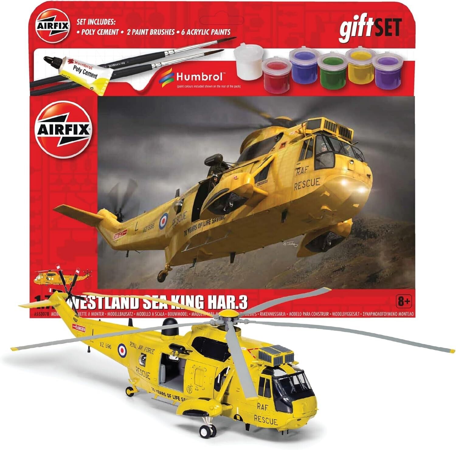 Airfix Hanging Model Aircraft Kits - Westland Sea King HAR.3 Model Building Set,