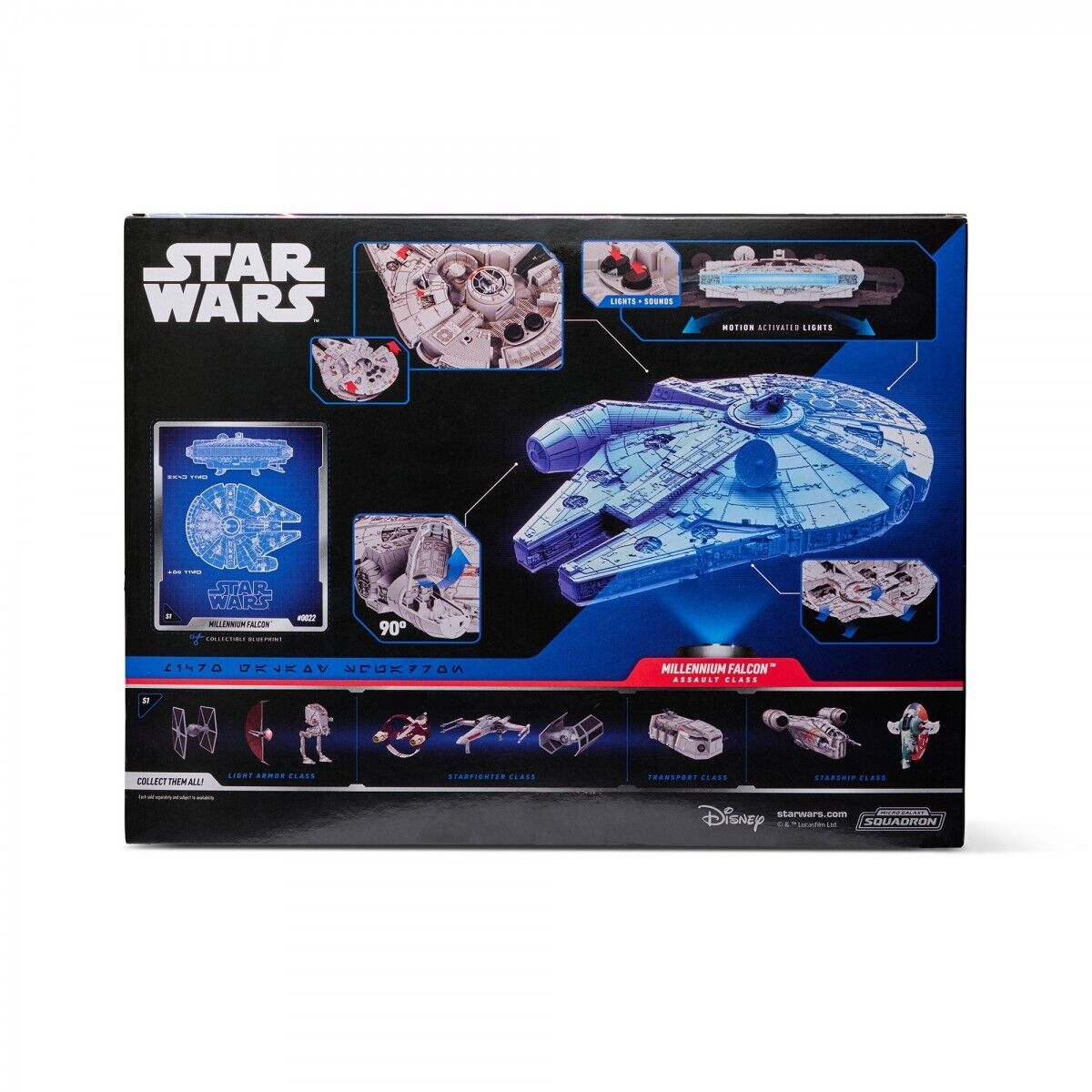 NEW Star Wars Micro Galaxy Squadron MILLENNIUM FALCON - Feature-packed