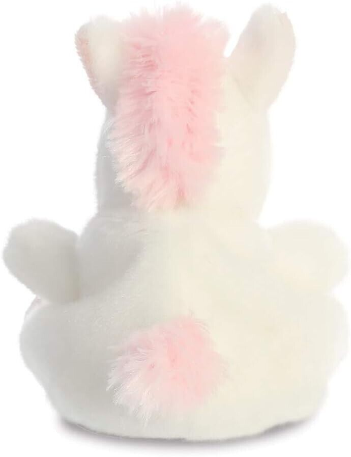 Aurora, 33482, Palm Pals Sassy Unicorn, 5In, Soft Toy, White & Pink