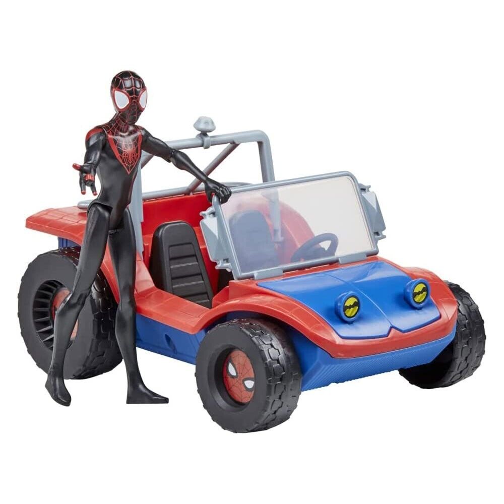 New Marvel Spider-Man Spider-Mobile & Miles Morales Figure Set