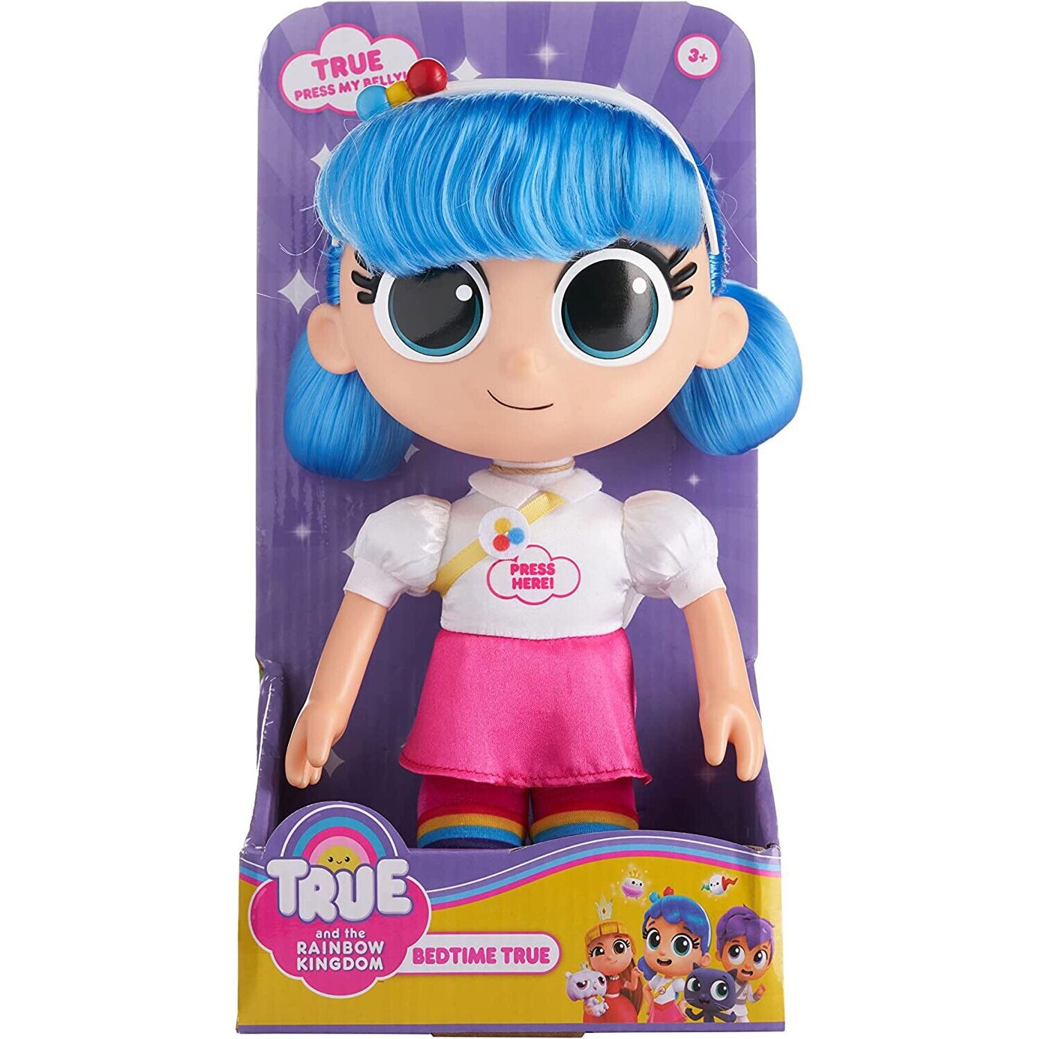 New True and the Rainbow Kingdom 25cm Light Up Bedtime Doll - Free Shipping