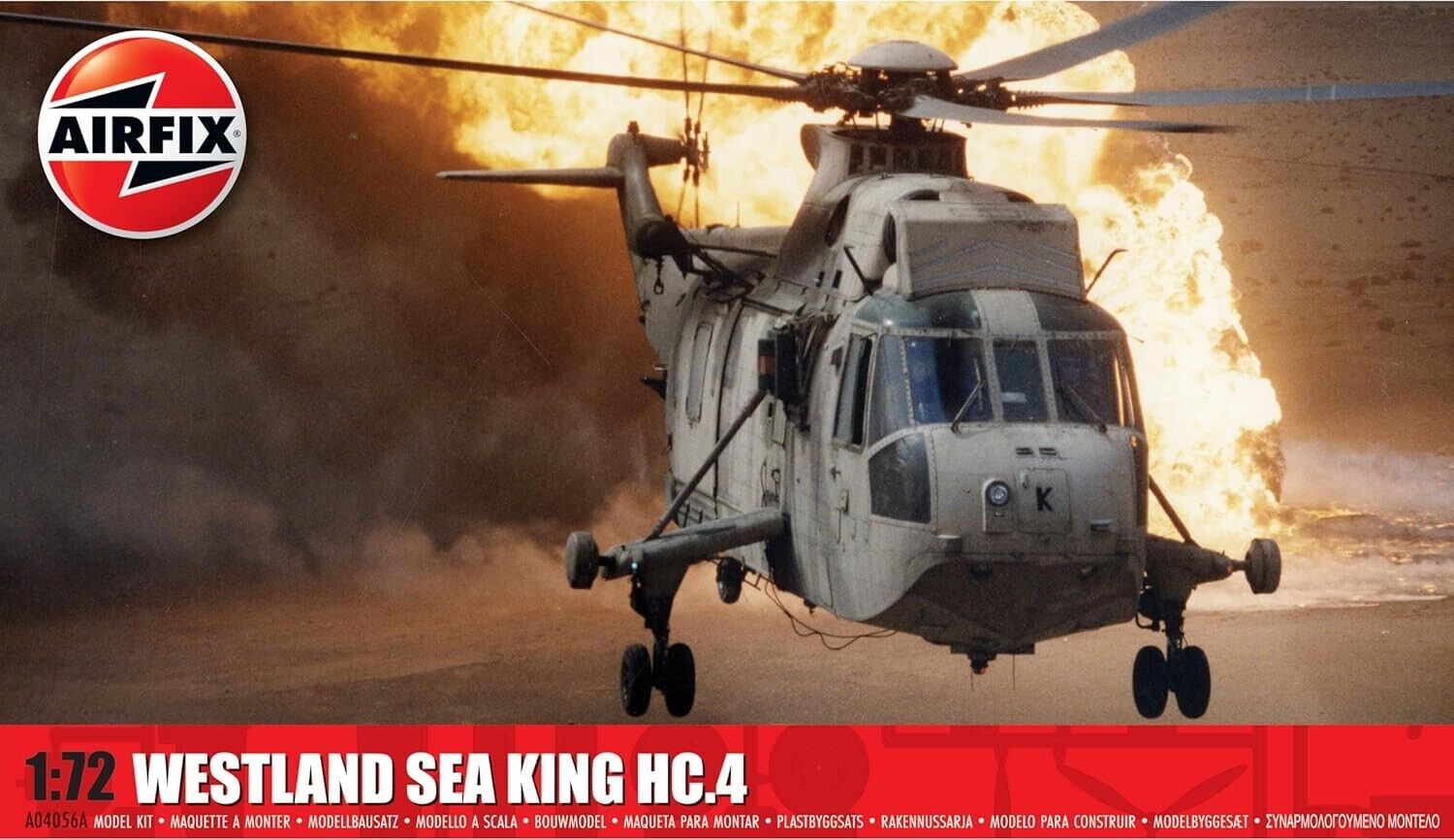 Airfix 994056 1:75 WESTLAND SEA KING HC.4 Model Kit, Multi-Colour