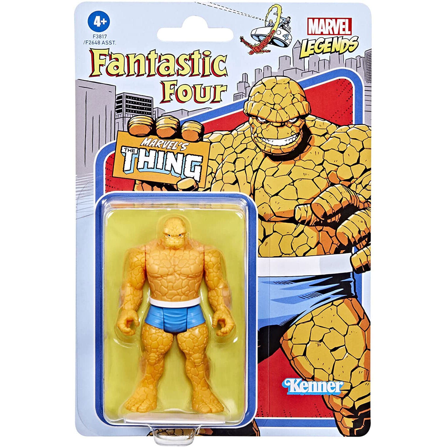 "Marvel Legends Retro Fantastic Four Thing 3.75" Figure - New in Box!"