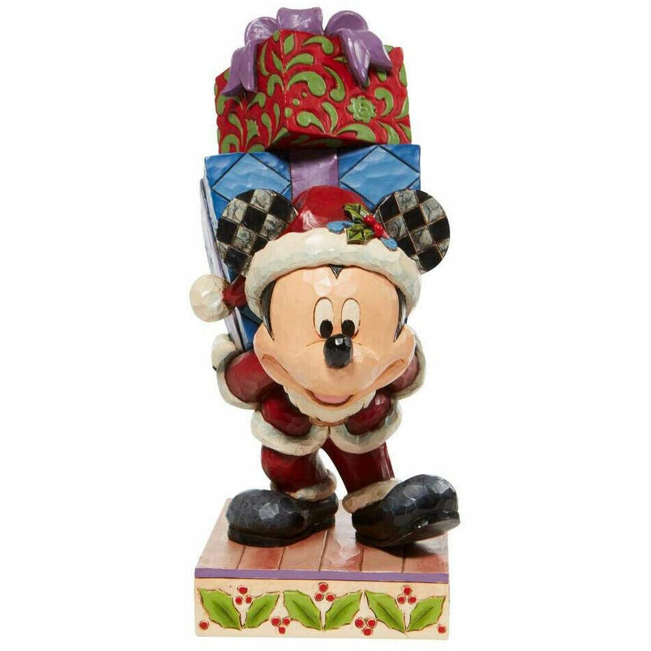 Disney Traditions Figurine - Old St. Mick with Gifts - Mickey Mouse Collectible