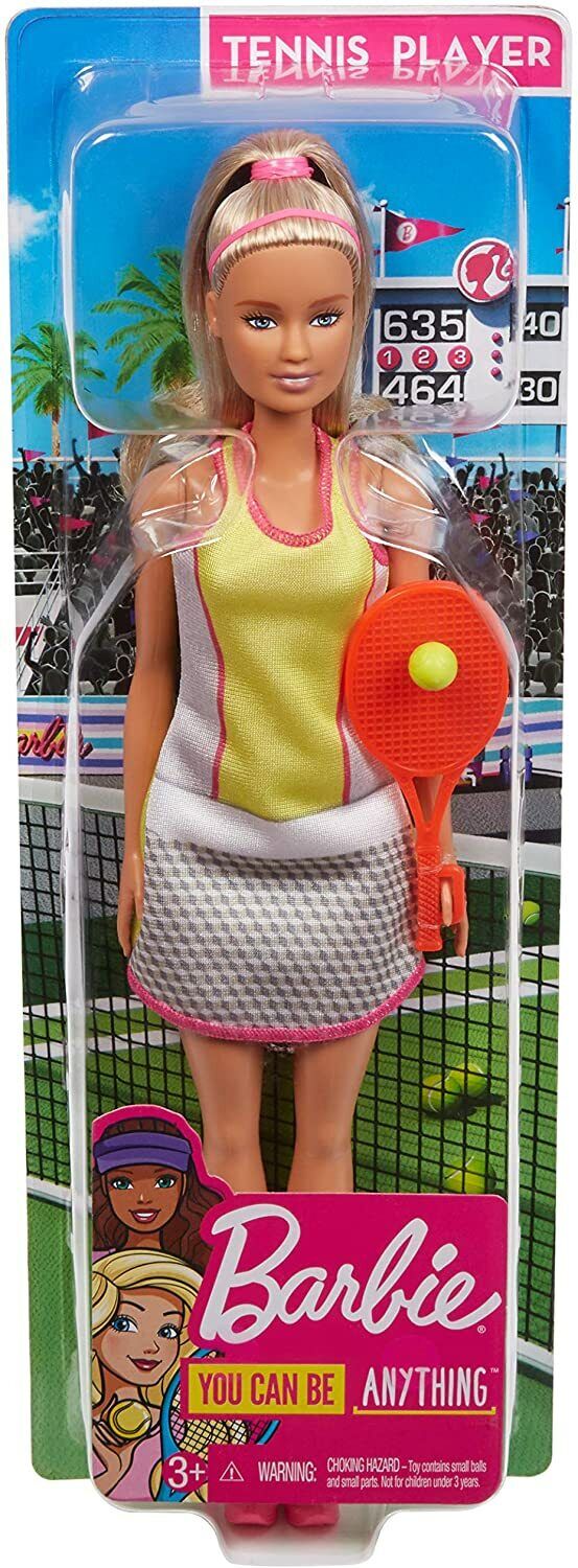 Barbie Tennis Player Doll w/ Racket - BRAND NEW