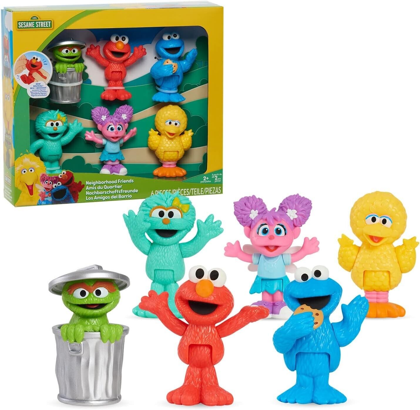 Sesame Street Neighbourhood Friends Figure Set Brand New