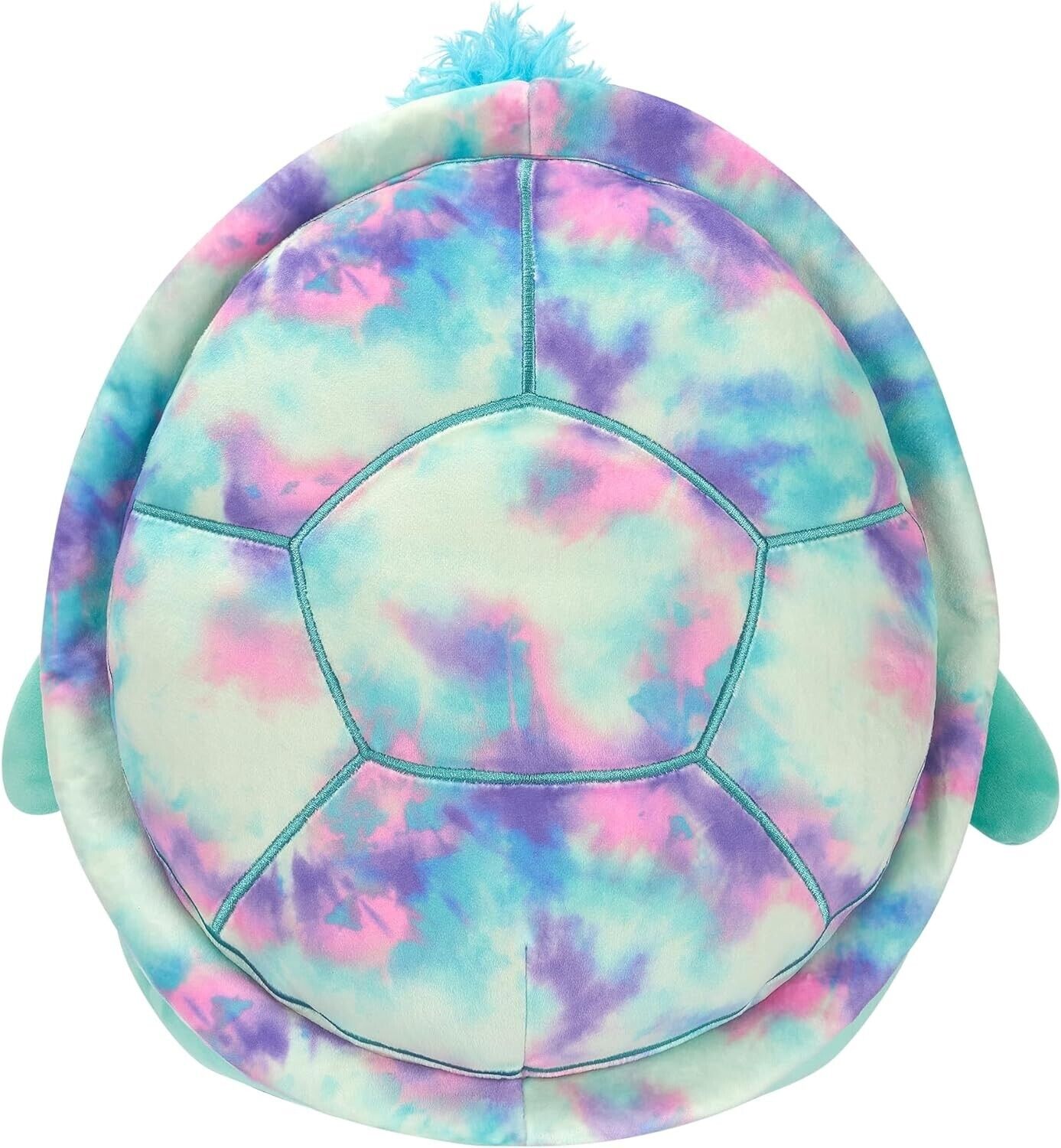 Squishmallows SQCR05477 16-Inch-Cascade The Teal Turtle with Tie-Dye Shell, Mult