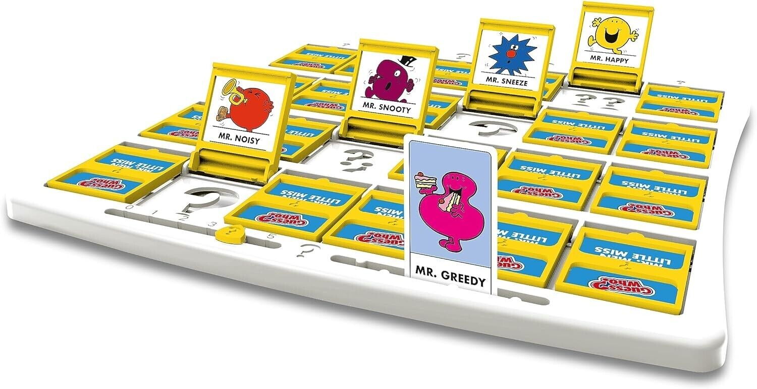 Winning Moves Mr Men and Little Miss Guess Who? Board Game, Play with Mr Grumpy,