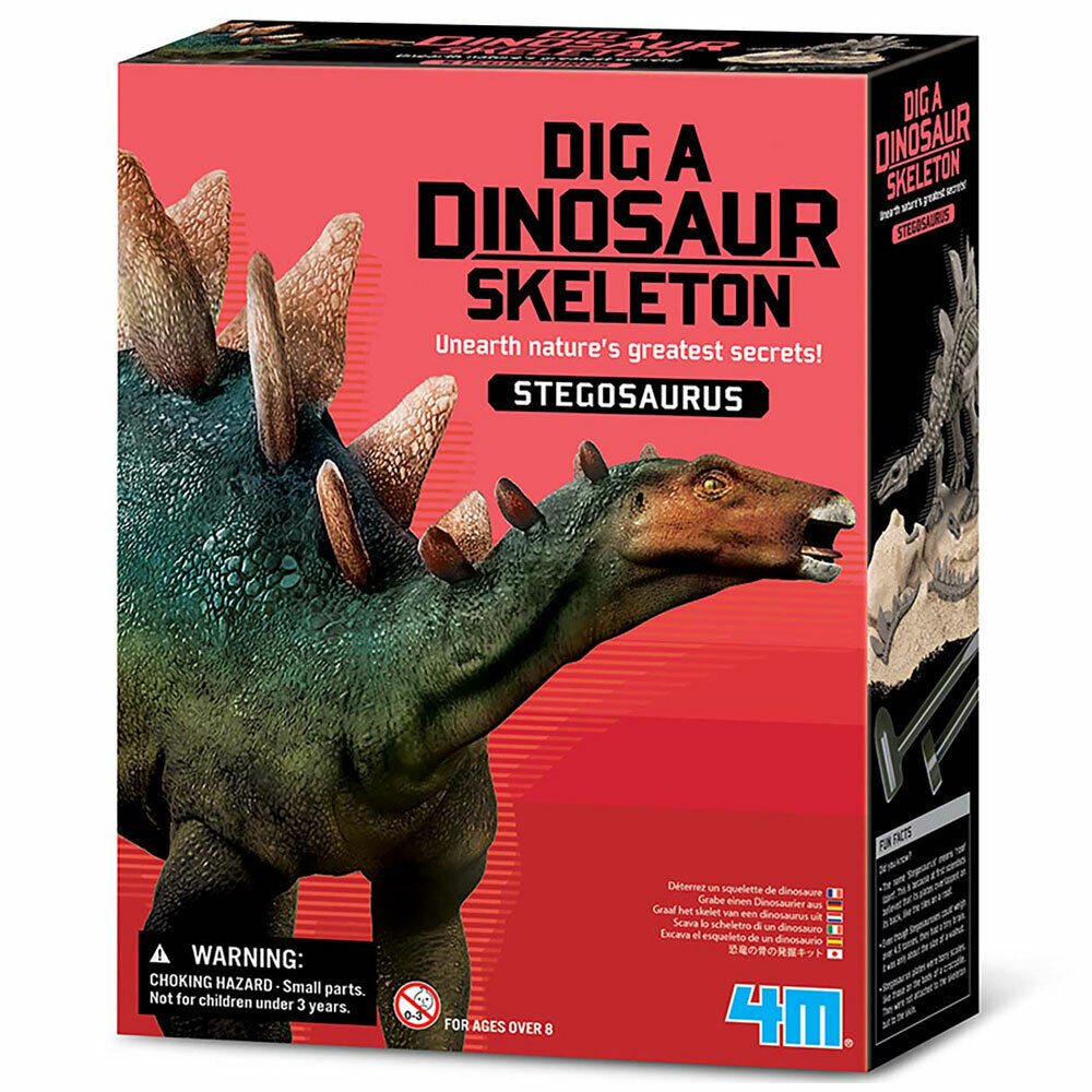 Brand New KidzLabs Stegosaurus Dinosaur Skeleton Dig Kit