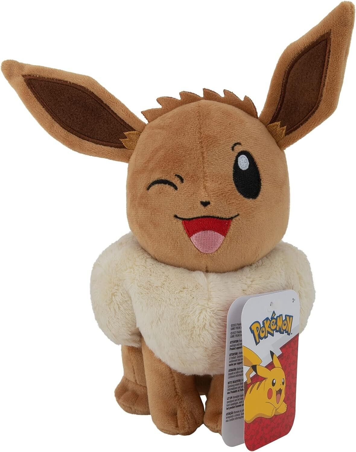 Pokémon PKW3079 Official & Premium Quality 8-inch Eevee Adorable, Ultra-Soft