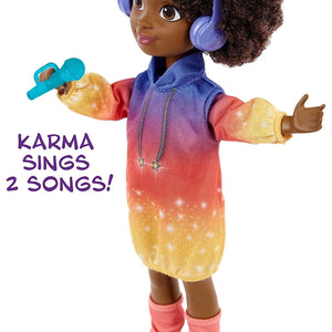 Karma's World Singing Star Doll - 22cm Plush Toy with Music