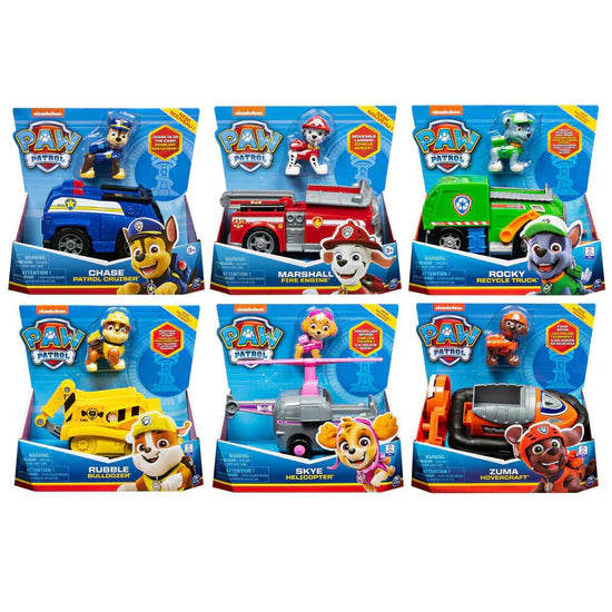 New 2023 Stock! Spin Master Paw Patrol Mini Vehicle - Assorted Model (1 Piece) - Chase Patrol Cruiser