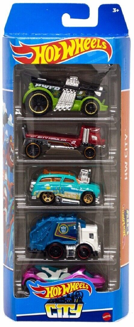 Hot Wheels 2023 Pack of 5 Cars - All Styles - Must Have - Bulk Cheap Buy! - CITY