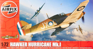 Airfix Model Set - A01010A Hawker Hurricane Mk.I Model Building Kit - Plastic Mo