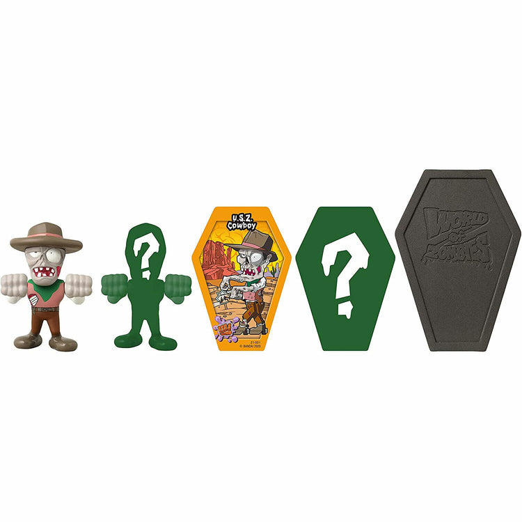 New World of Zombies Cowboy & Mystery Figure 2-Pack - 2.5-Inch U.S.Z.