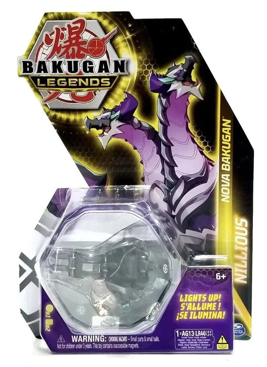 Bakugan Legends - Choose Your Favorite: Nova, Nillious, Pegatrix, Dragonoid - NILLIOUS-PURPLE