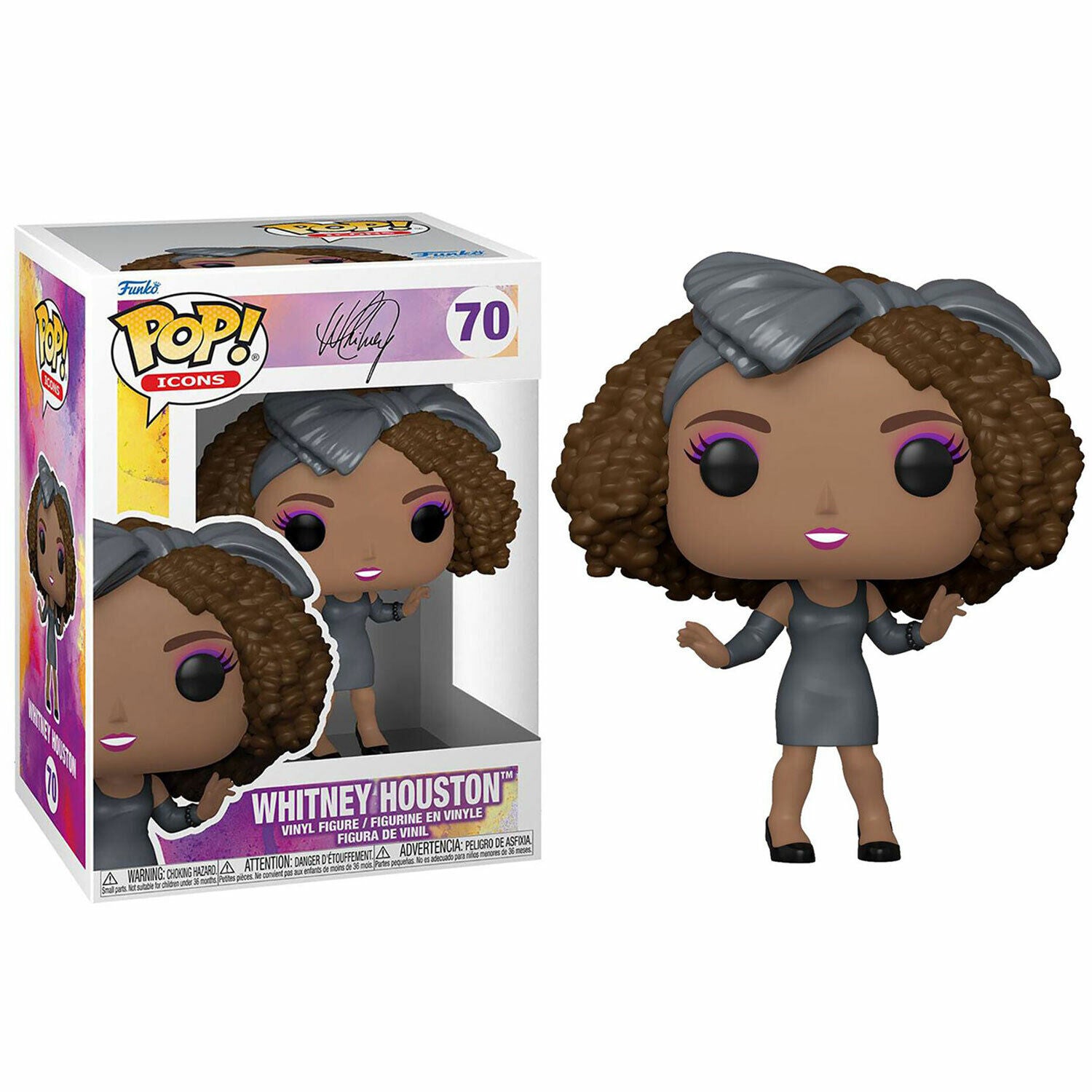New Pop! Icons Whitney Houston Vinyl Figure - How Will I Know - Free Shipping
