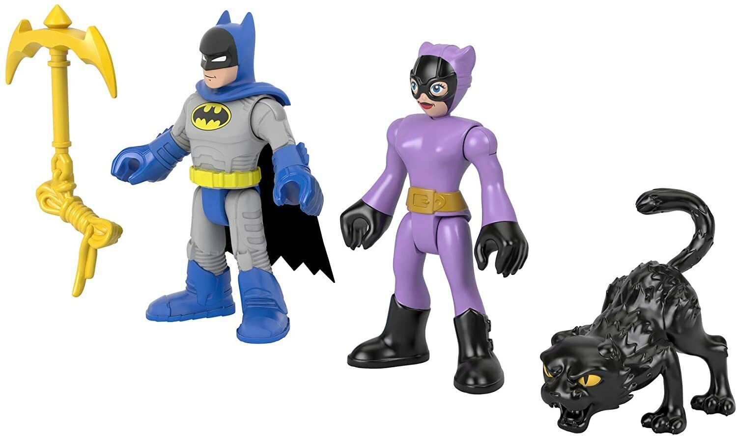 New Imaginext DC Super Friends Batman & Catwoman Action Figures