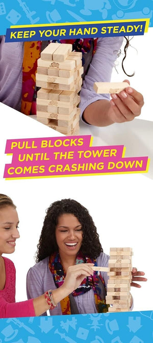 Hasbro Gaming Jenga Classic, Children's game that promotes reaction speed from 6