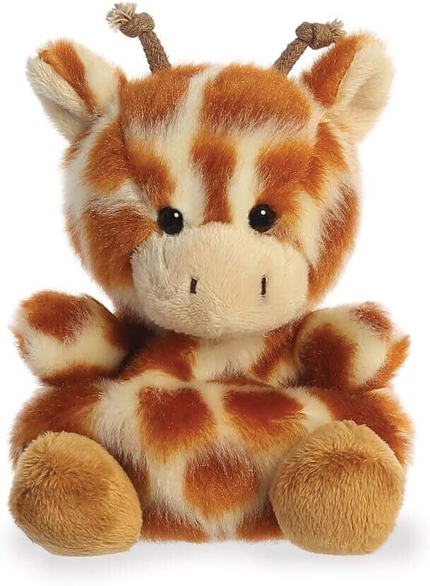 Aurora Palm Pals, Safara The Giraffe Soft Toy, 33477, 5 inches, Multi-Coloured