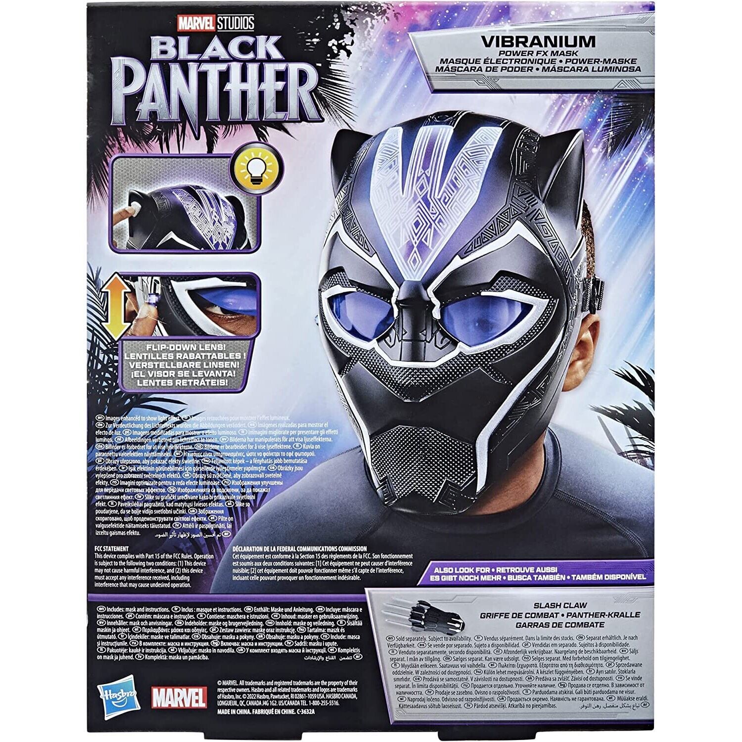 New Marvel Black Panther Vibranium Power FX Mask - Legacy Collection