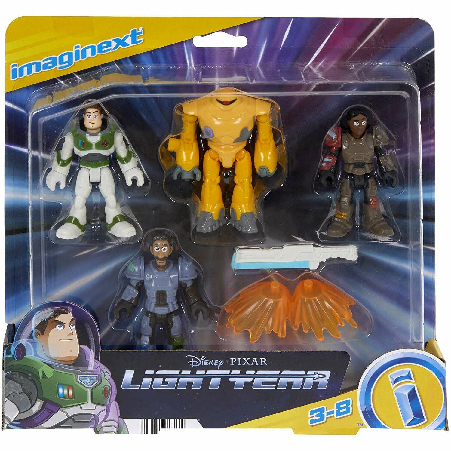 Imaginext Disney Pixar Lightyear Jr. ZAP Patrol Figure Set - New in Box