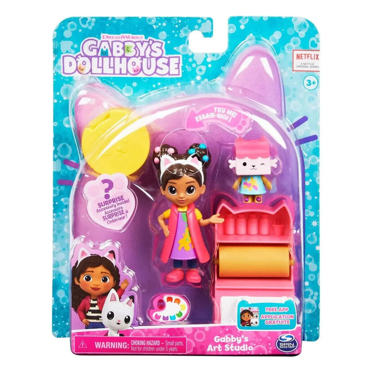 Gabby Dollhouse & Soft Toys, Vehicles, Playsets - Your Child's Dream Playtime! Art Studio Set w/ 2 Toy Figures
