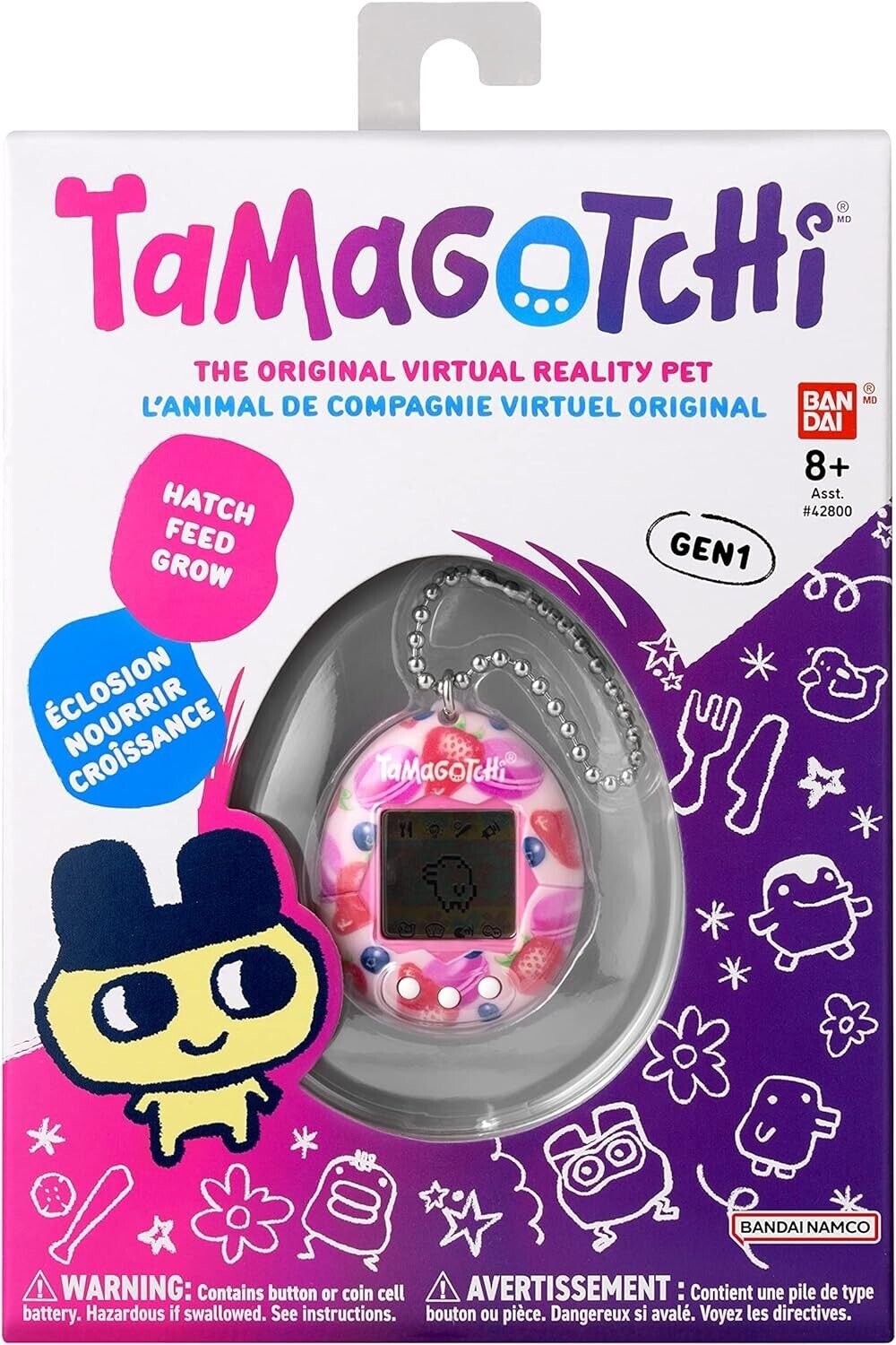 BANDAI Tamagotchi Original Berry Delicious Shell | Tamagotchi Original Cyber Pet