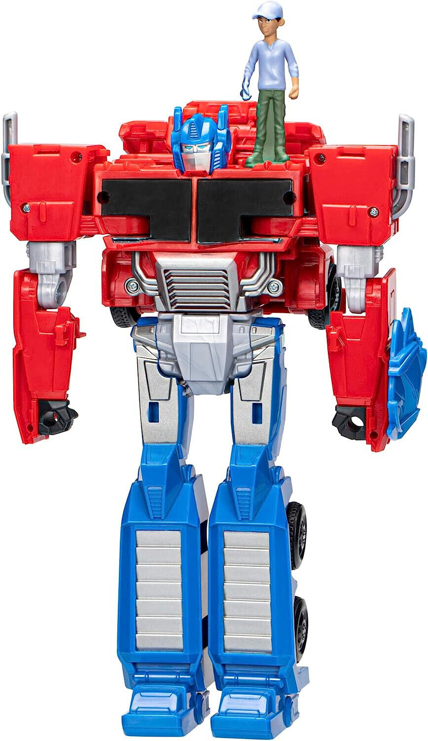 Transformers EarthSpark Spinchanger Optimus Prime & Robby Malto Action Figure