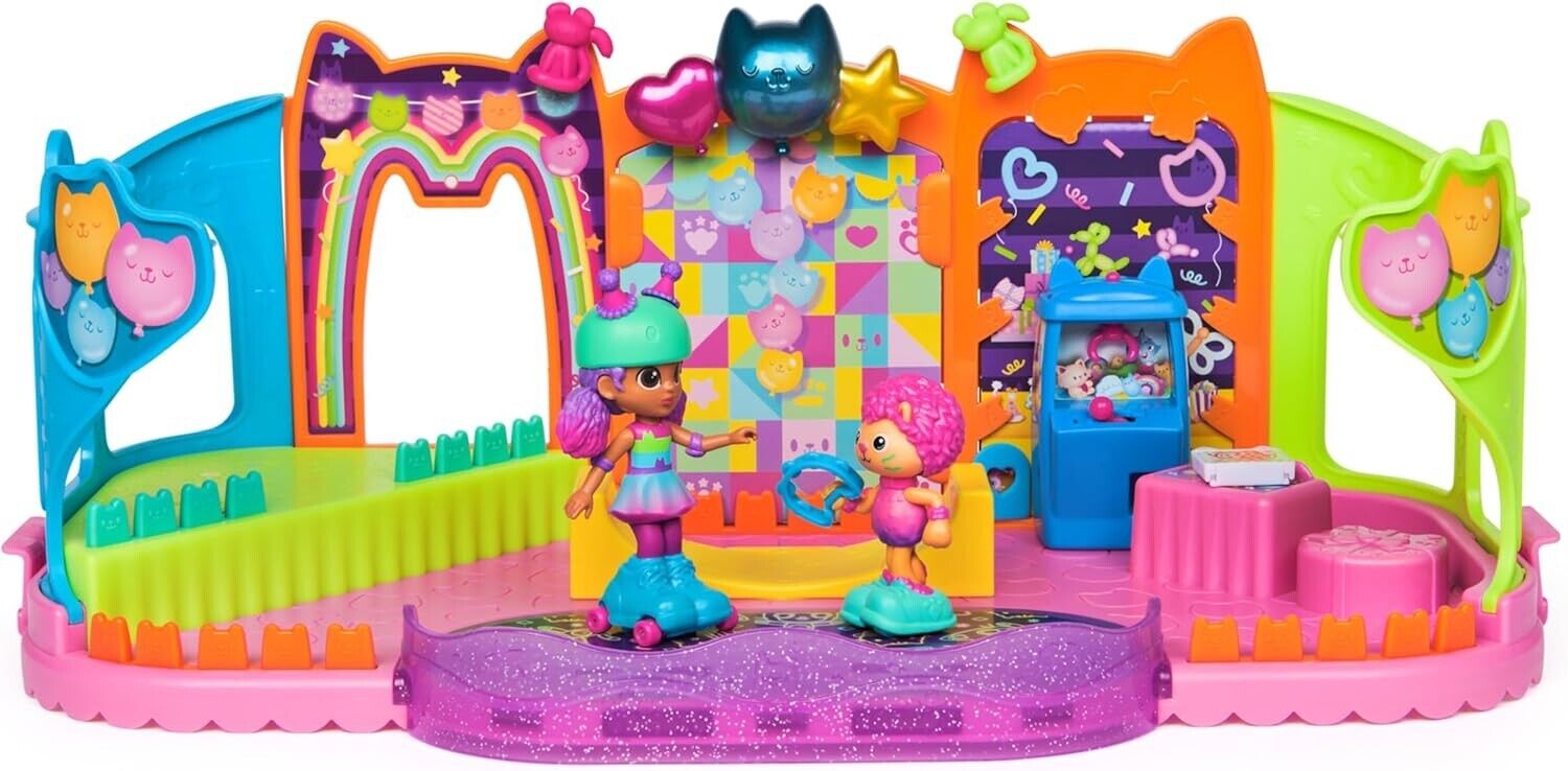 Gabby’s Dollhouse, Party Room Playset with Exclusive Toy Figures, Doll’s House F