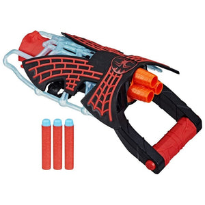 New Marvel Spider-Man Miles Morales Tri-Shot Nerf Blaster - Across the Spider-Ve