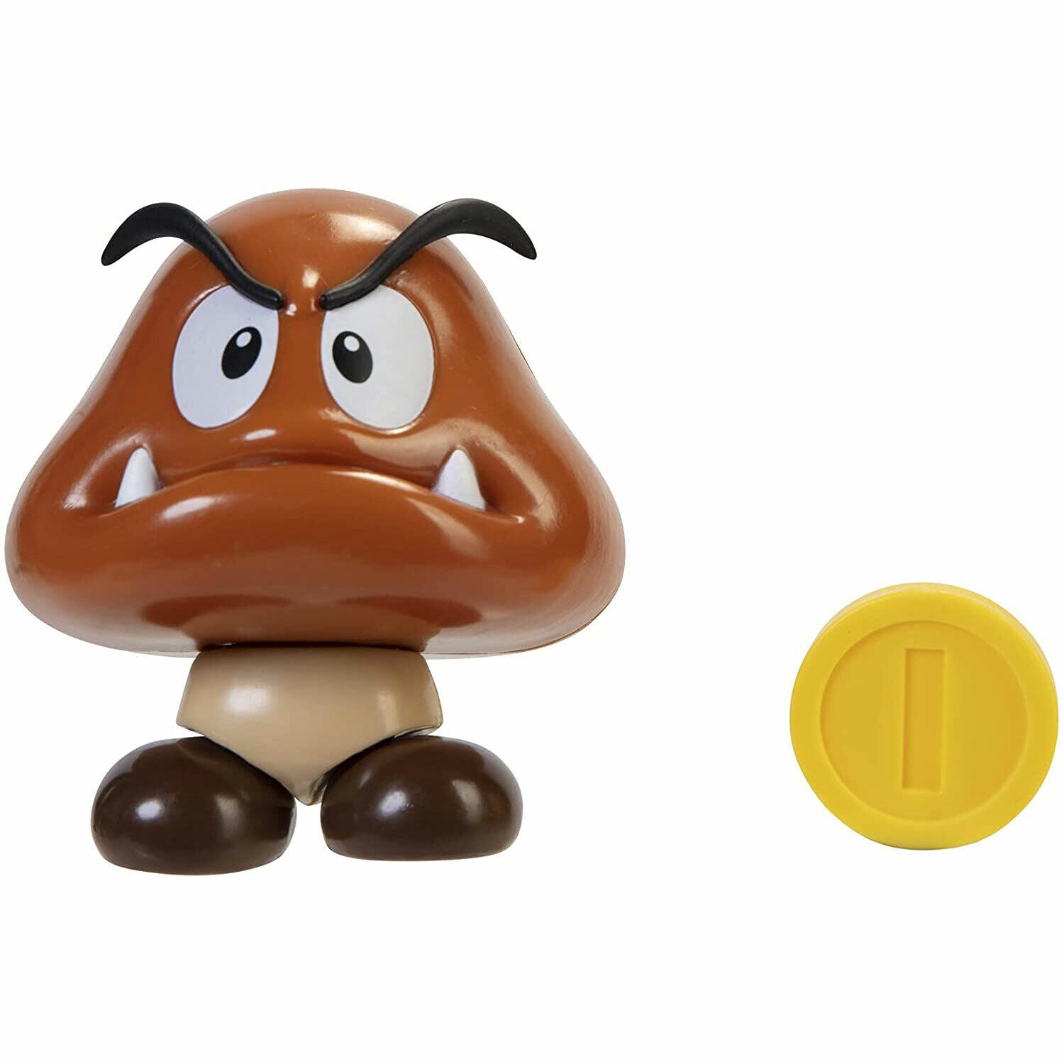 Super Mario 4 Inch Scale Figure Wave 24 - Goomba with Coin